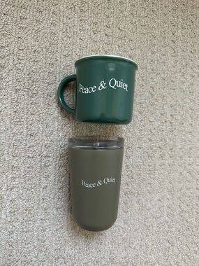 Museum of Peace & Quiet Green Mug and Olive Tumbler Set